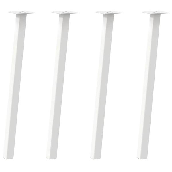 Konsolentischbeine 4 Stk. Weiß 72 cm Stahl