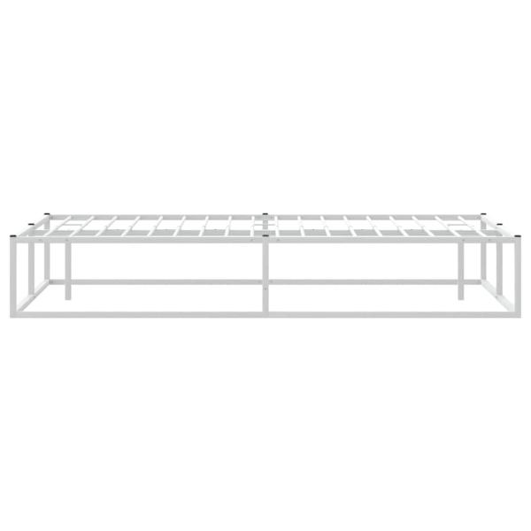 Bettgestell ohne Matratze Weiß 180x200 cm Metall