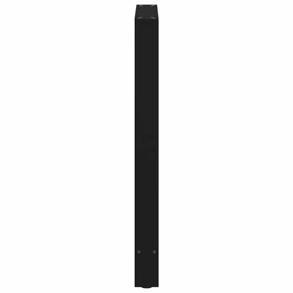 Bartischbeine Schwarz 2 Stk. 60x(90-91) cm Stahl