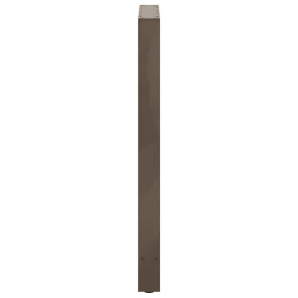 Bartischbeine Naturstahl 2 Stk. 60x(100-101) cm Stahl