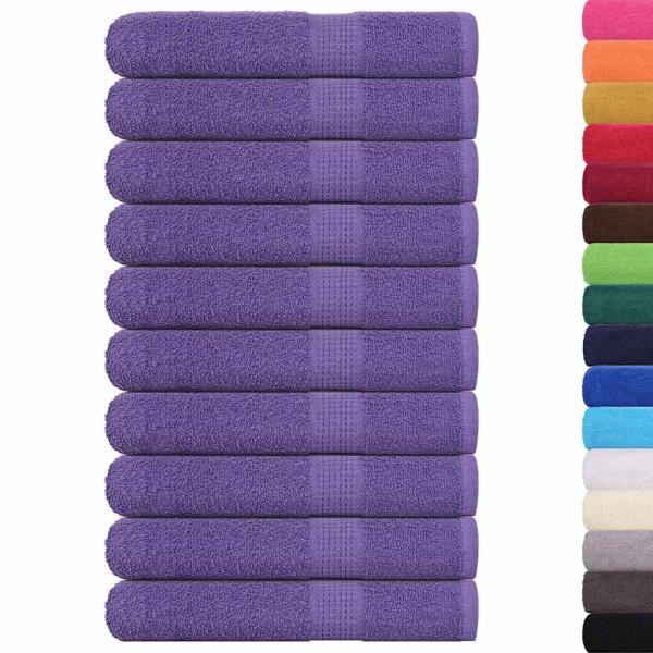 Handtücher FROGN 10 Stk. Lila 100x200 cm 360 g/m²