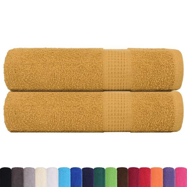 Handtücher FROGN 2 Stk. Gold 50x100 cm 360 g/m²