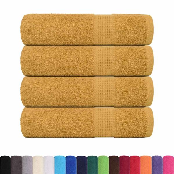 Duschtücher FROGN 4 Stk. Gold 70x140 cm 360 g/m²