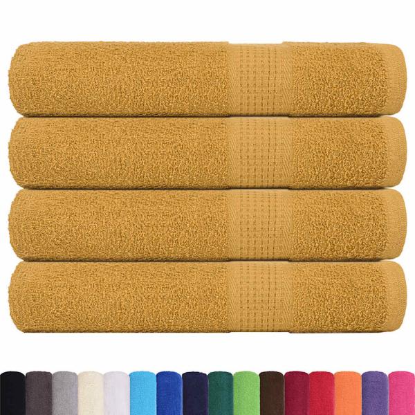 Handtücher FROGN 4 Stk. Gold 100x200 cm 360 g/m²