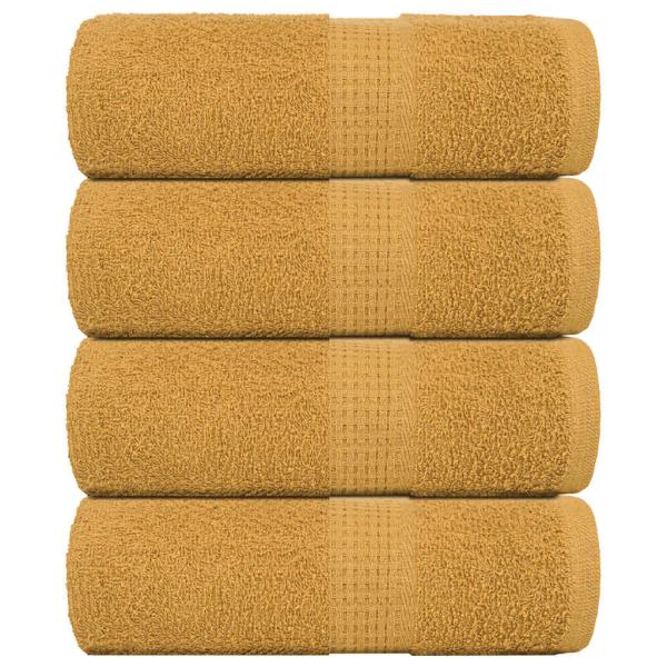 ARDEBO.de - Gästetücher FROGN 4 Stk. Gold 30x50 cm 360 g/m²
