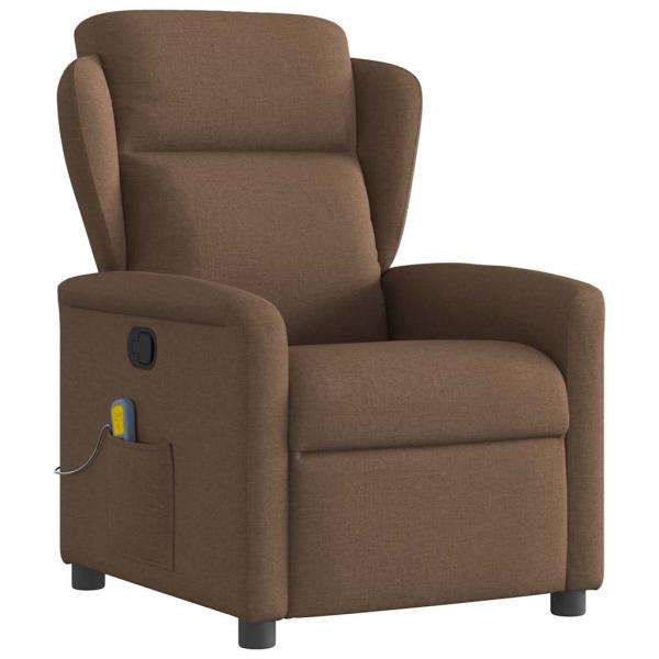 ARDEBO.de - Massagesessel Braun Stoff