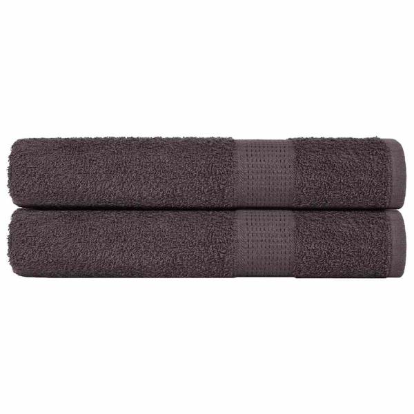 ARDEBO.de - Saunatücher FROGN 2 Stk. Anthrazit 80x200 cm 360 g/m²