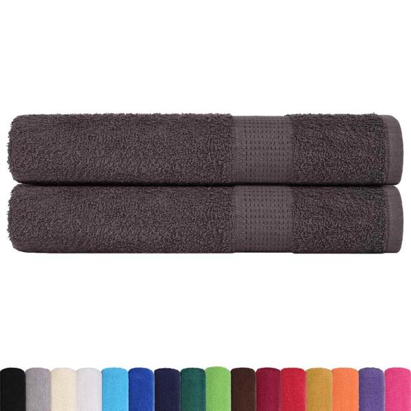 Saunatücher FROGN 2 Stk. Anthrazit 80x200 cm 360 g/m²