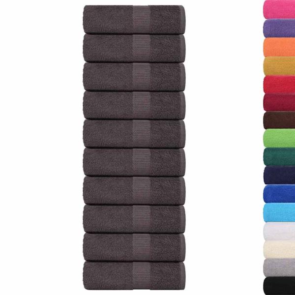 Gästetücher FROGN 10 Stk. Anthrazit 30x50 cm 360 g/m²