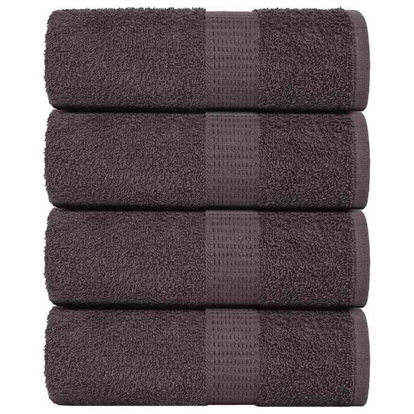 ARDEBO.de - Waschlappen FROGN 4 Stk. Anthrazit 15x21 cm 360 g/m²