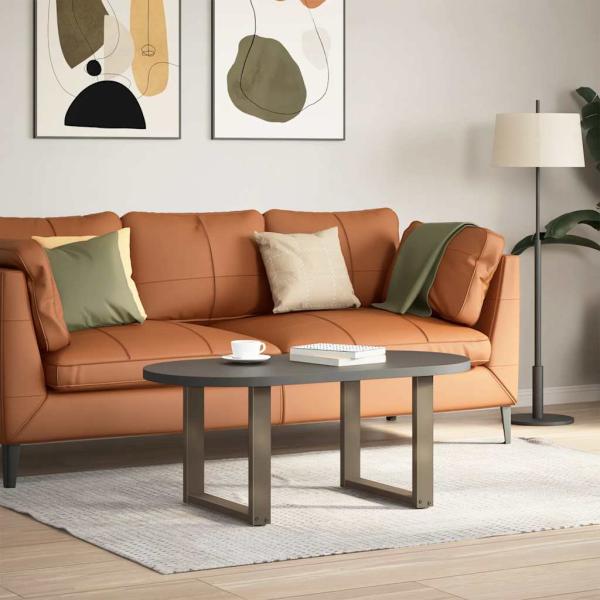 ARDEBO.de - Couchtischbeine U-Form 2 Stk. Naturstahl 50x(42-43) cm Stahl