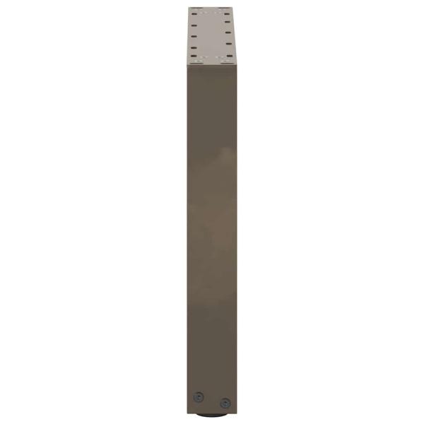 Couchtischbeine U-Form 2 Stk. Naturstahl 50x(42-43) cm Stahl
