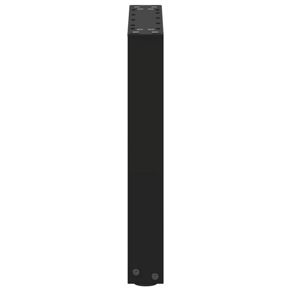 Couchtischbeine U-Form 2 Stk. Schwarz 38x(42-43) cm Stahl