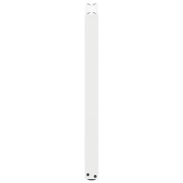 Konsolentischbeine U-Form 2 Stk. Weiß 38x(72-73) cm Stahl