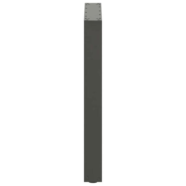 Esstischbeine U-Form 2 Stk. Anthrazit 70x(72-73) cm Stahl
