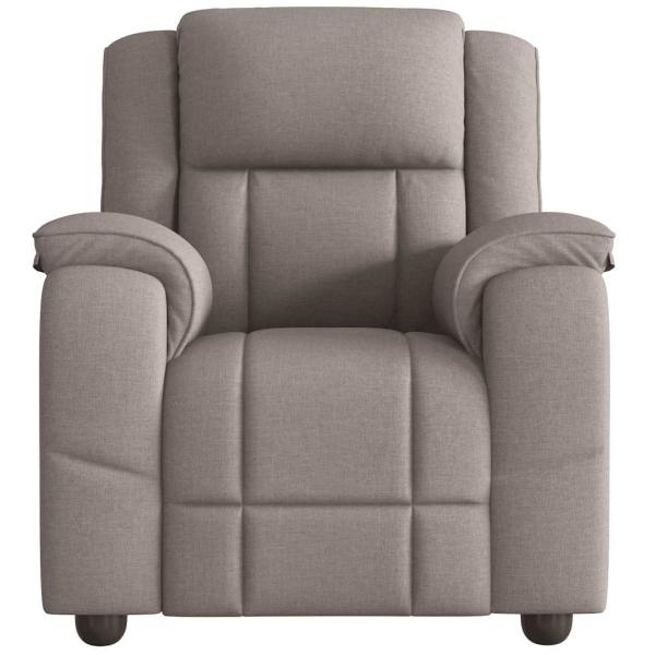 Relaxsessel Taupe Stoff