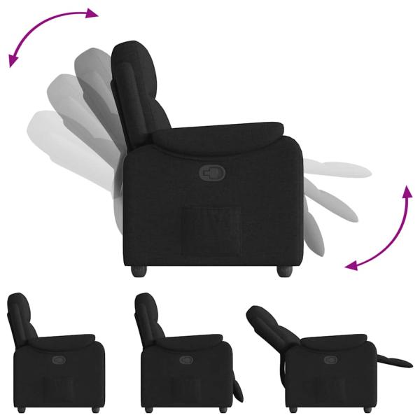 Relaxsessel Schwarz Stoff