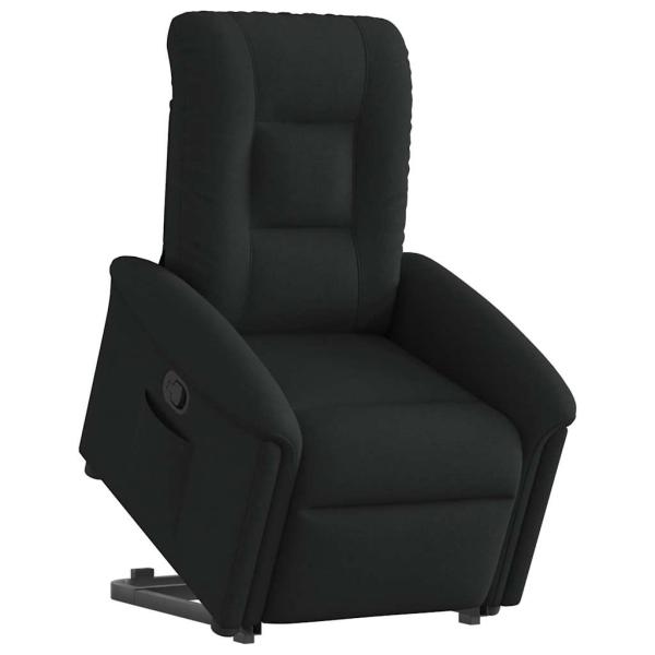 ARDEBO.de - Relaxsessel mit Aufstehhilfe Schwarz Stoff
