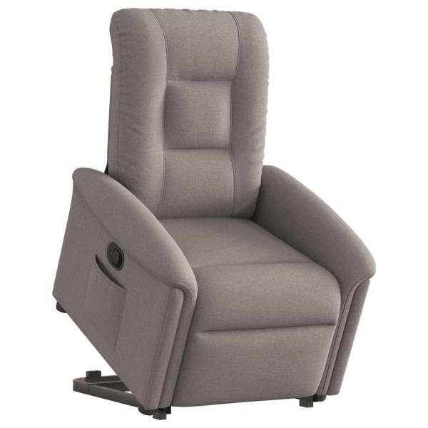 ARDEBO.de - Relaxsessel mit Aufstehhilfe Taupe Stoff