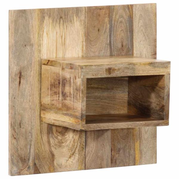ARDEBO.de - Nachttisch 50x27x50 cm Raues Mango-Massivholz