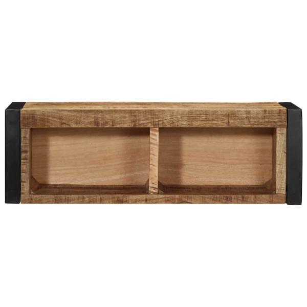 TV-Schrank 80x30x25 cm Raues Massivholz Mango