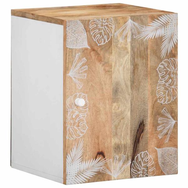 ARDEBO.de - Bad-Hängeschrank 38x33,5x48 cm Massivholz Mango