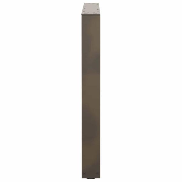 Esstisch Beine V-Form 3 Stück Naturstahl 90x(72-73,3) cm Stahl