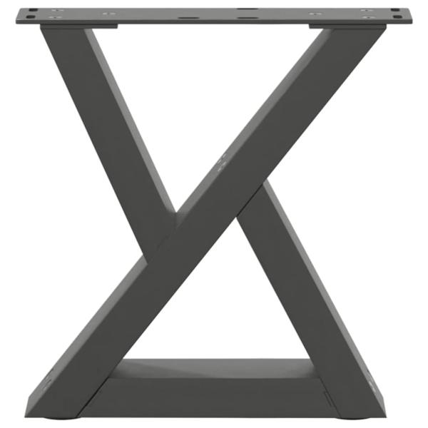 Couchtischbeine 2 Stk. Anthrazit 30x(30-31,3) cm Stahl