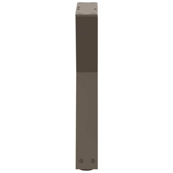 Couchtischbeine 2 Stk. Naturstahl 28x(42-43,3) cm Stahl