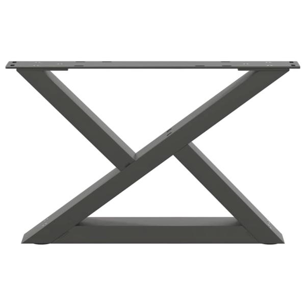 Couchtischbeine 2 Stk. Anthrazit 60x(30-31,3) cm Stahl