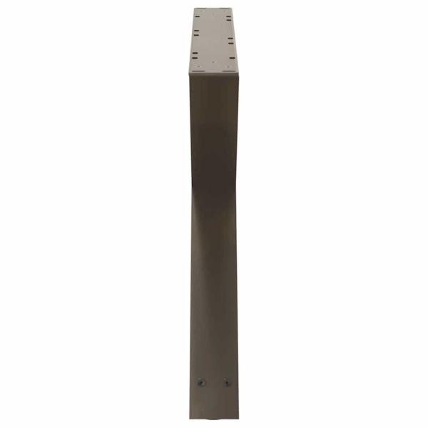 Couchtischbeine 2 Stk. Naturstahl 70x(42-43,3) cm Stahl