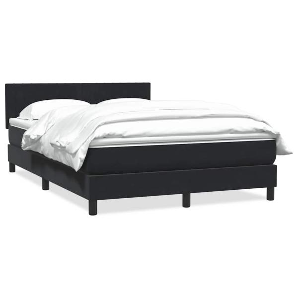 ARDEBO.de - Boxspringbett mit Matratze Schwarz 160x210 cm Samt