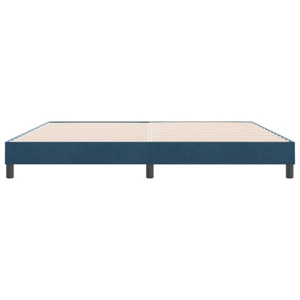 Boxspringbett ohne Matratze Dunkelblau 180x210 cm Samt