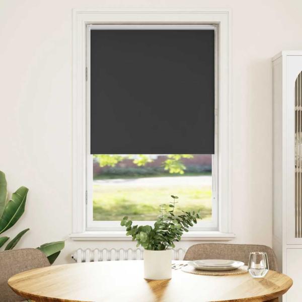 ARDEBO.de - Verdunkelungsrollo Schwarz 75x175 cm Stoffbreite 70,7 cm
