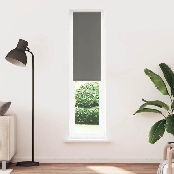 Verdunkelungsrollo Grau 45x210 cm Stoffbreite 40,7 cm Polyester