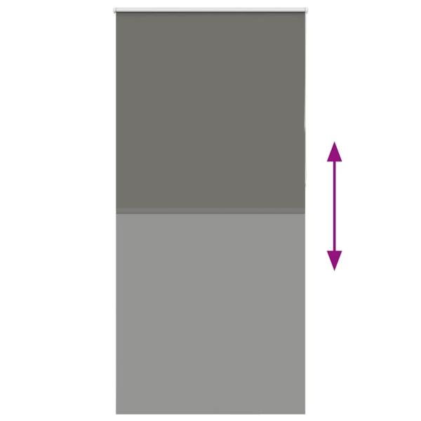 Verdunkelungsrollo Grau 95x230 cm Stoffbreite 90,7 cm Polyester
