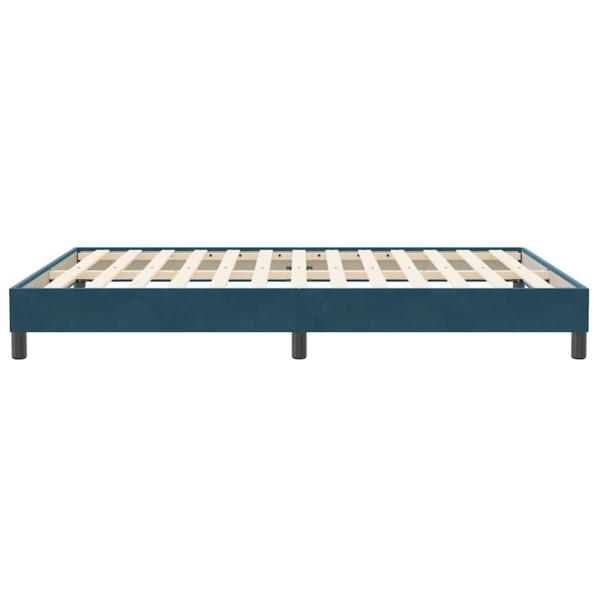Boxspringbett ohne Matratze Dunkelblau 140x210 cm Samt