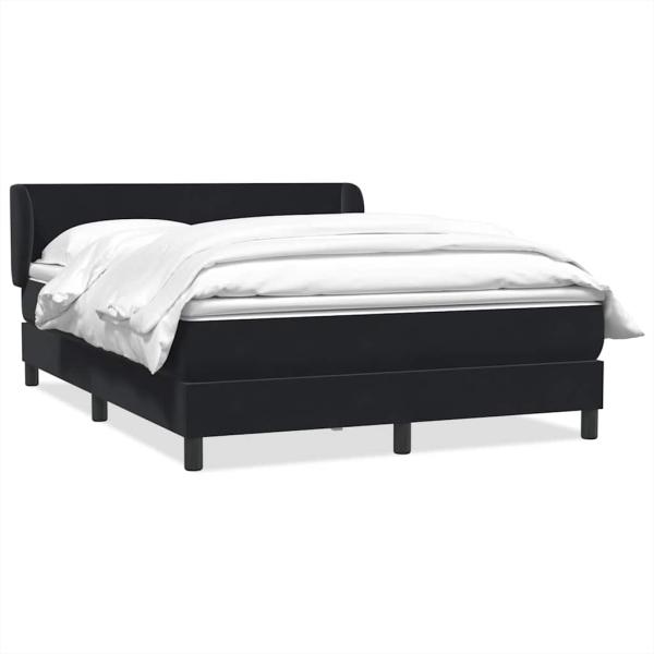 ARDEBO.de - Boxspringbett mit Matratze Schwarz 160x210 cm Samt