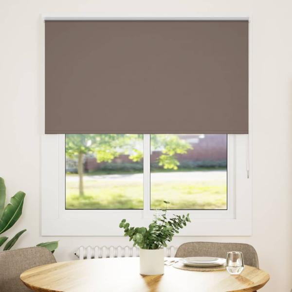 ARDEBO.de - Verdunkelungsrollo Kaffeebraun 135x130cm Stoffbreite 131,6cm