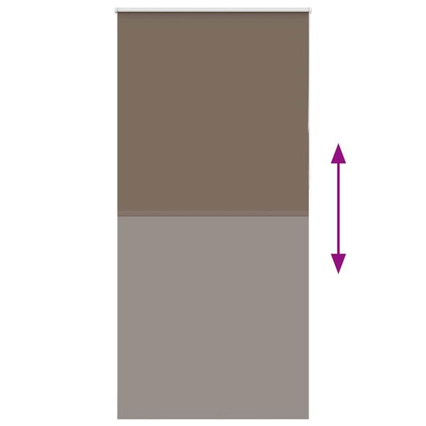 Verdunkelungsrollo Kaffeebraun 110x230 cm Stoffbreite 105,7 cm