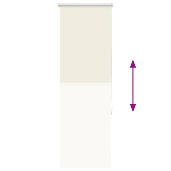 Verdunkelungsrollo Cremeweiß 55x150cm Stoffbreite 50,7 cm