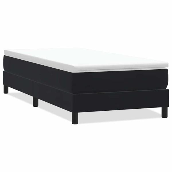 Boxspringbett ohne Matratze Schwarz 90x220 cm Samt