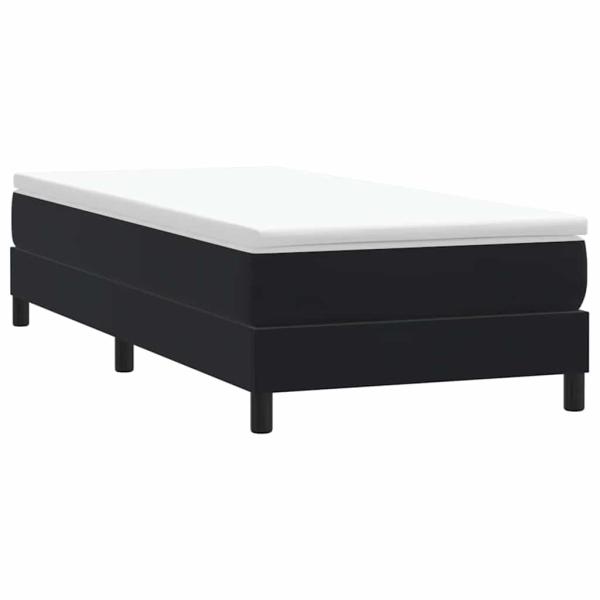 Boxspringbett ohne Matratze Schwarz 90x220 cm Samt