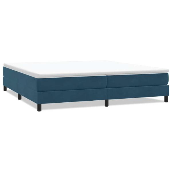 Boxspringbett ohne Matratze Dunkelblau 200x220 cm Samt