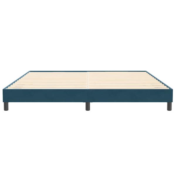 Boxspringbett ohne Matratze Dunkelblau 200x220 cm Samt