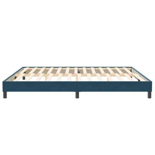 Boxspringbett ohne Matratze Dunkelblau 200x220 cm Samt