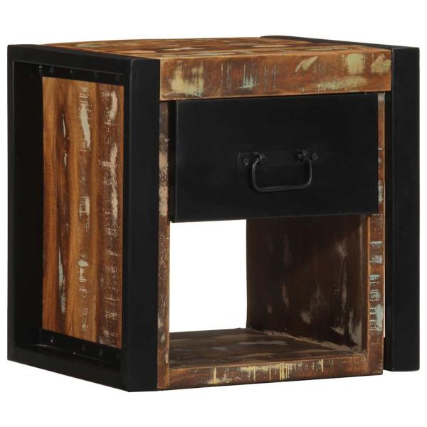 Nachttische 2 Stk. Mehrfarbig 40x35x40 cm Altholz Massivholz