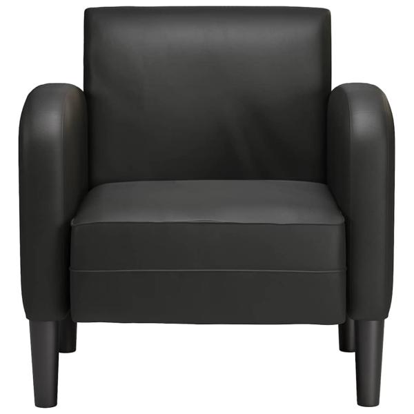 Sessel mit Armlehnen Schwarz 54 cm Kunstleder