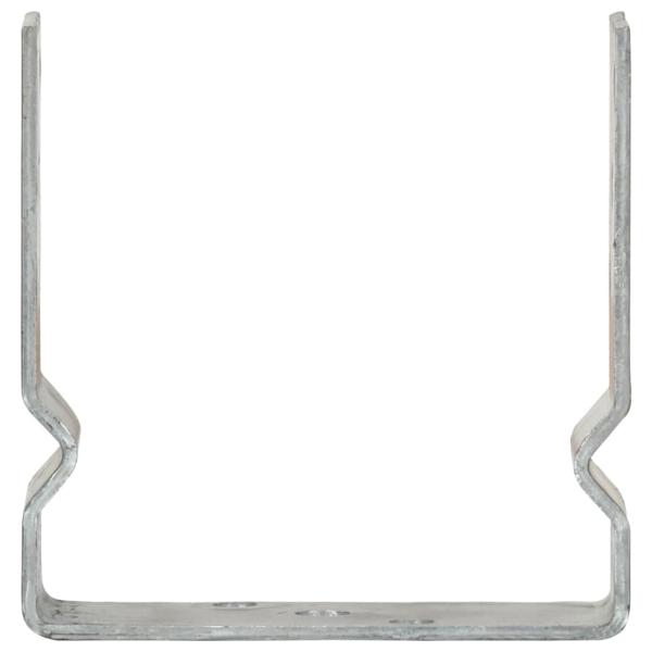 Pfostenträger 12 Stk. Silbern 14×6×15 cm Verzinkter Stahl