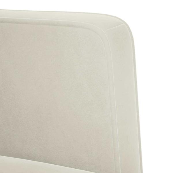 Zweisitzer-Sofa Creme 111 cm Samt